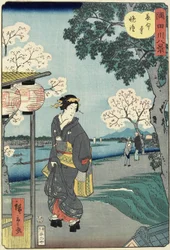 Abendglocken am Cho_mei-ji Tempel, November 1861